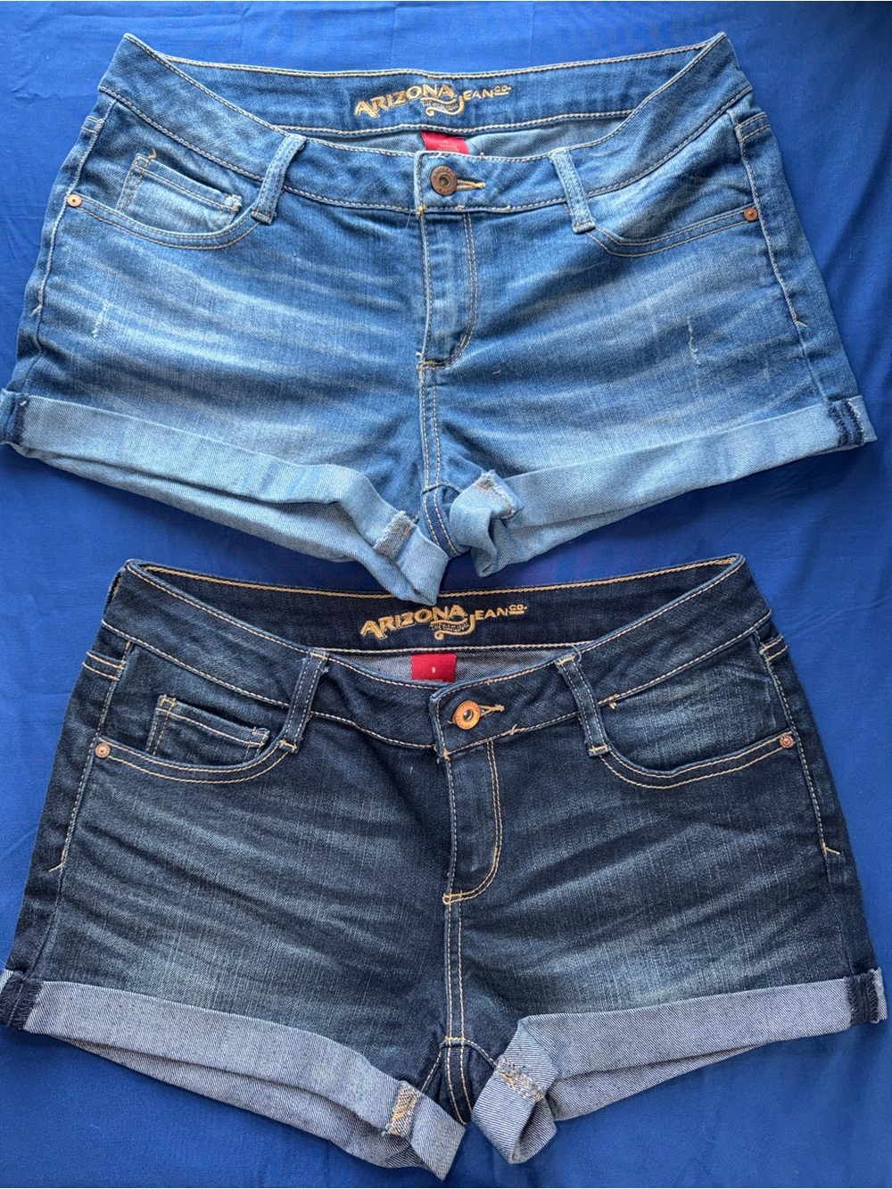 Arizona Jean Company Denim Shorts Duo - Light Blue & Dark Blue